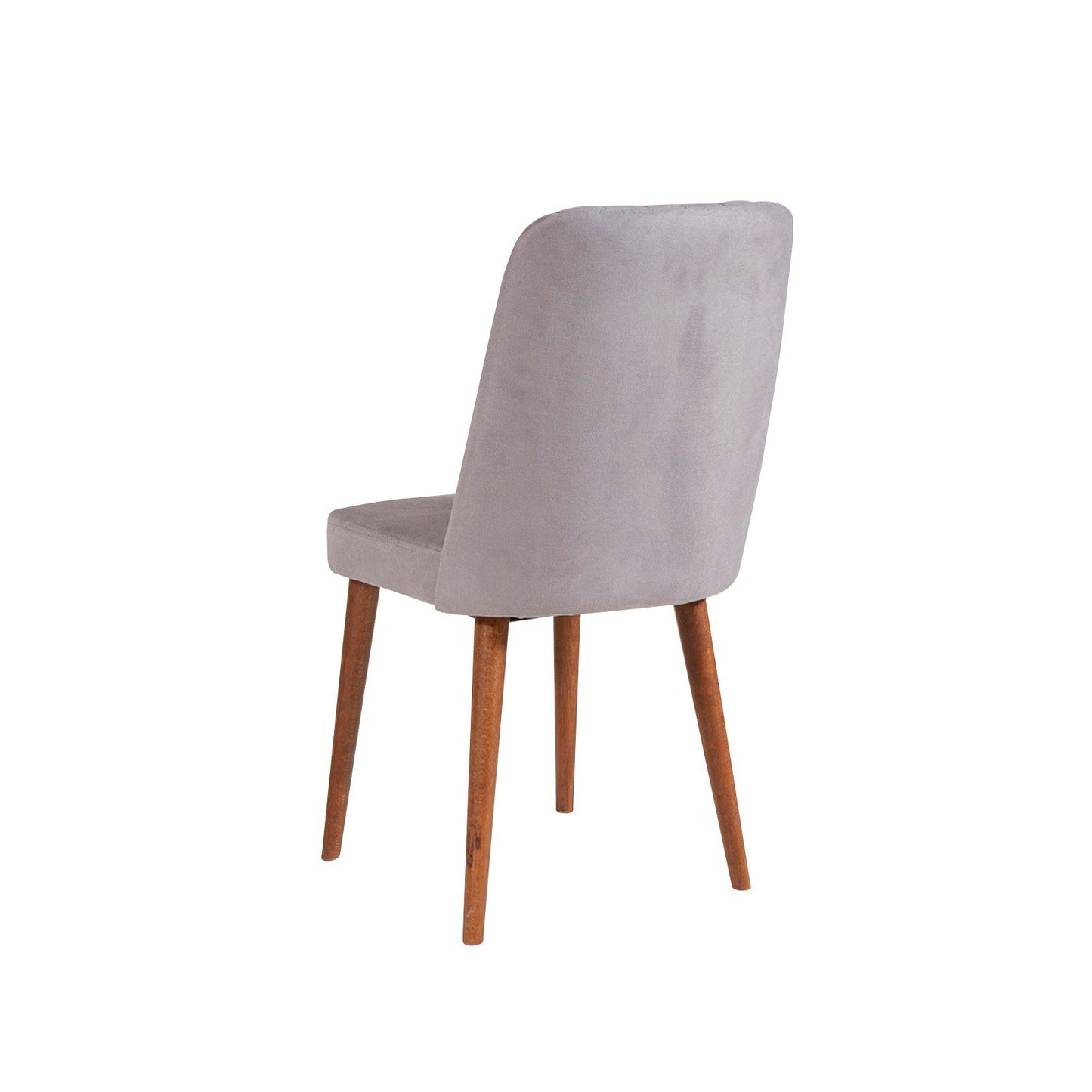 Set stola i stolica (5 komada), Vina 0701 - 4 - Walnut, Grey