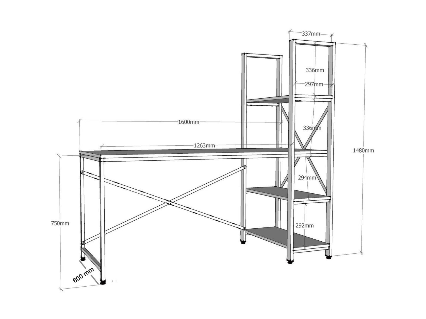 Studijski stol Selah
