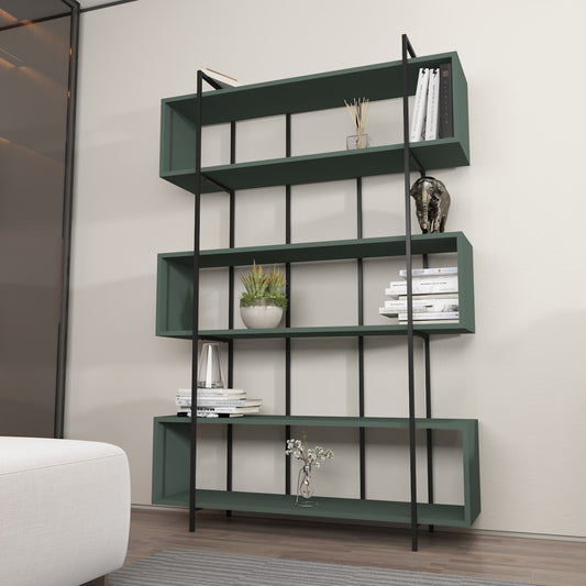 Polica za knjige, Bruti - Green, Black
