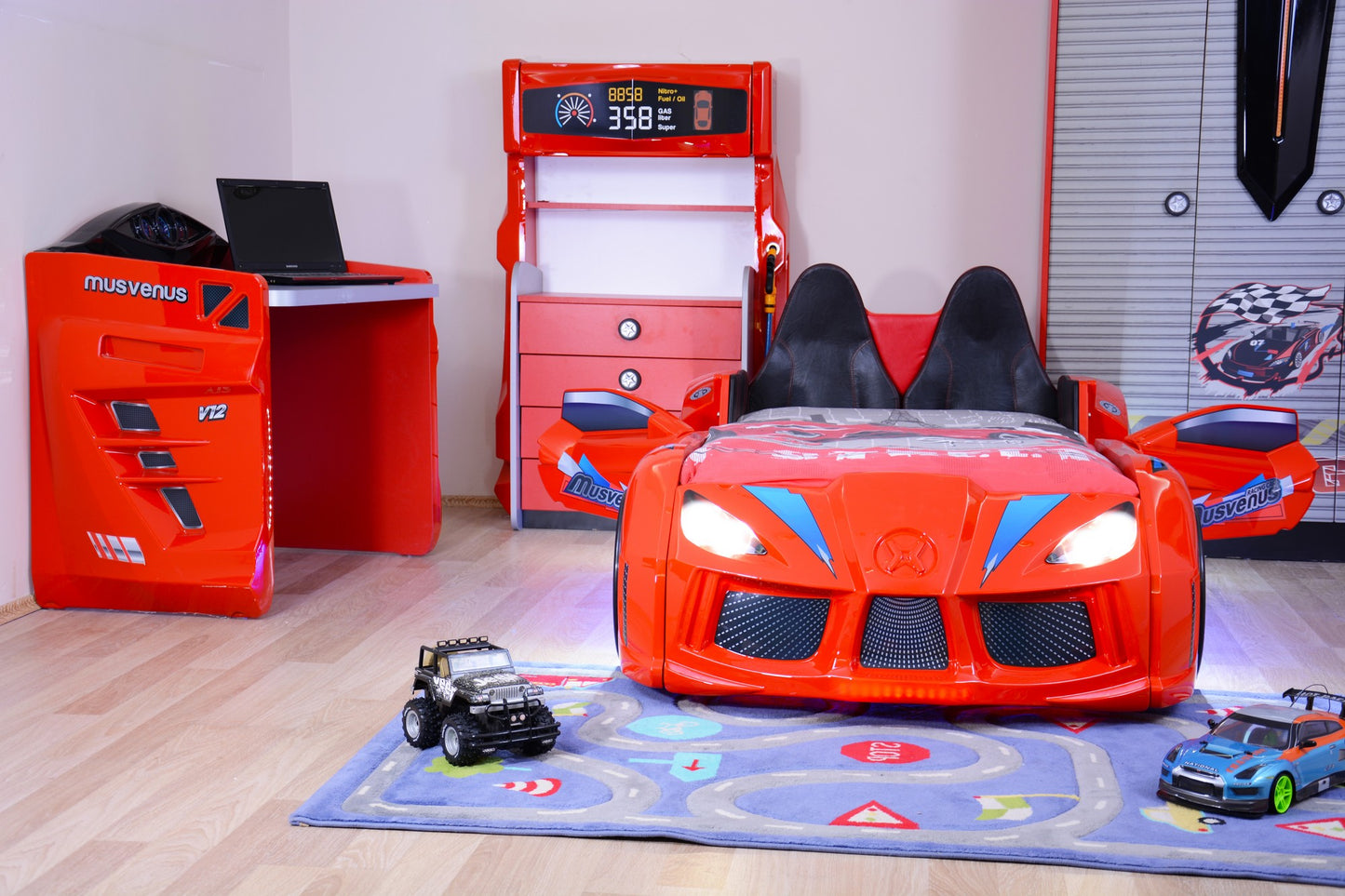 Krevet dječji u obliku automobila Ariel