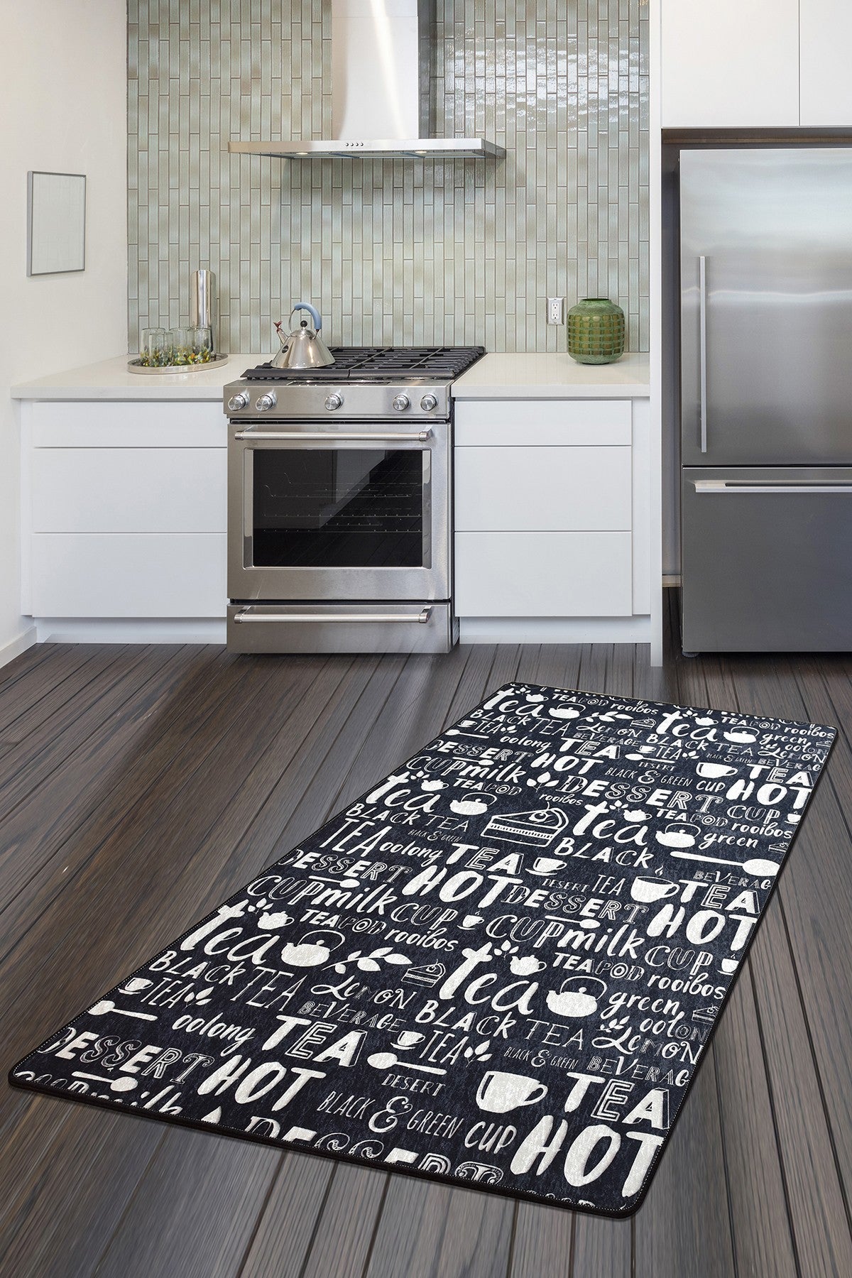 Tepih (80 x 300), Hot Tea - Black