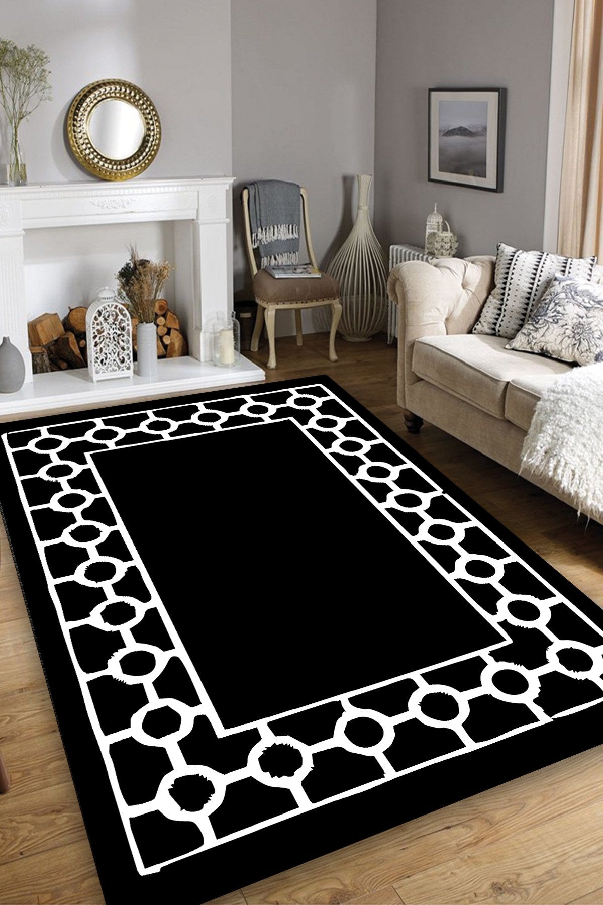 Tepih BAGUE, dimenzije: 120*180 cm, Bague Black