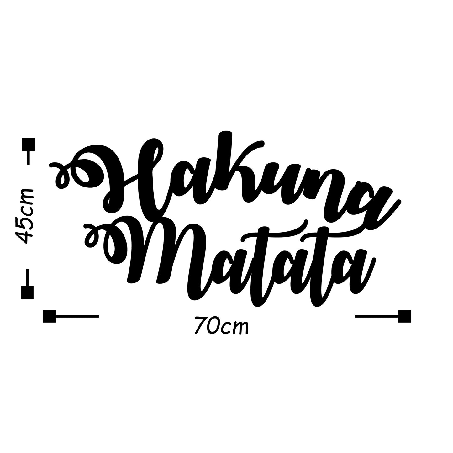 Metalna zidna dekoracija, Hakuna Matata