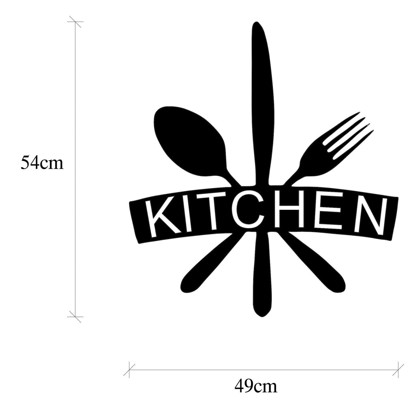 Metalna zidna dekoracija, Kitchen
