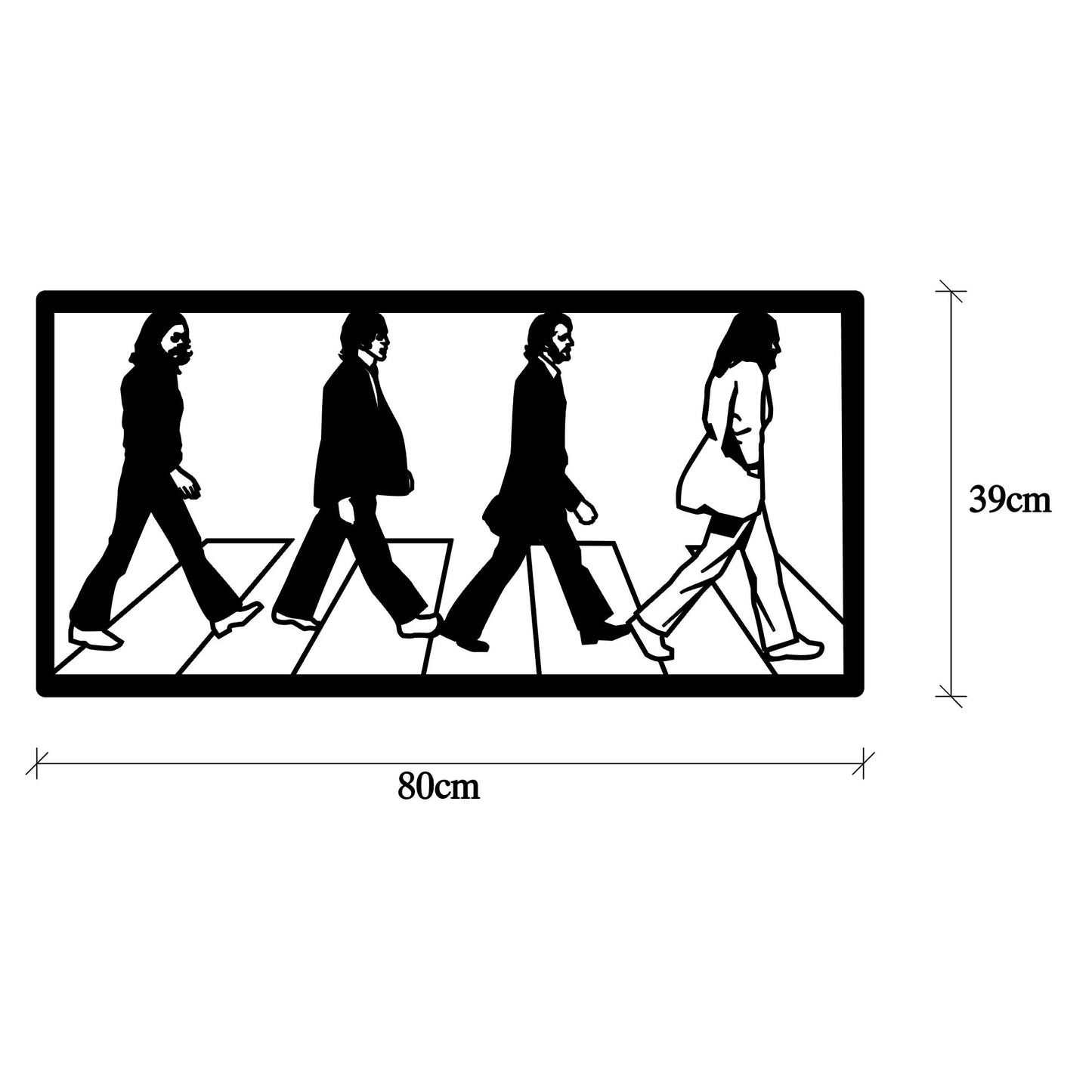 Metalna zidna dekoracija, The Beatles