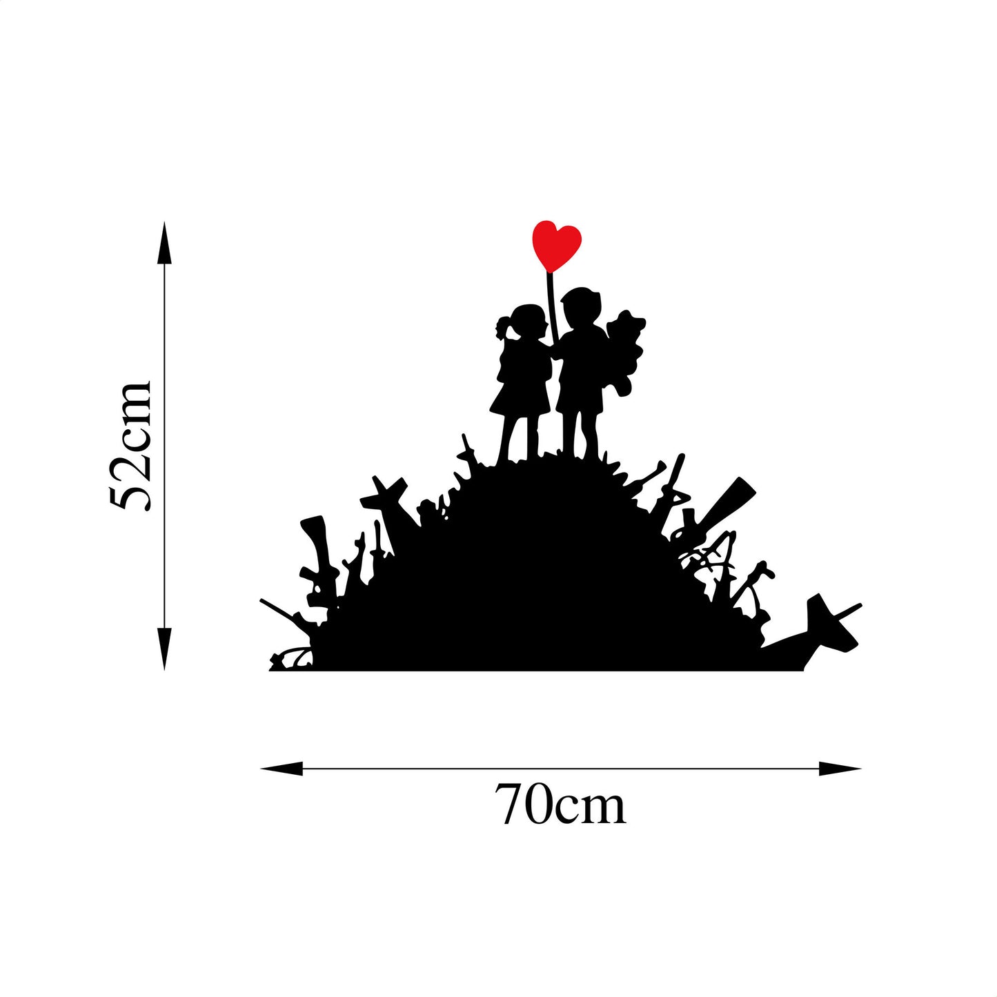 Metalna zidna dekoracija, Banksy - 1