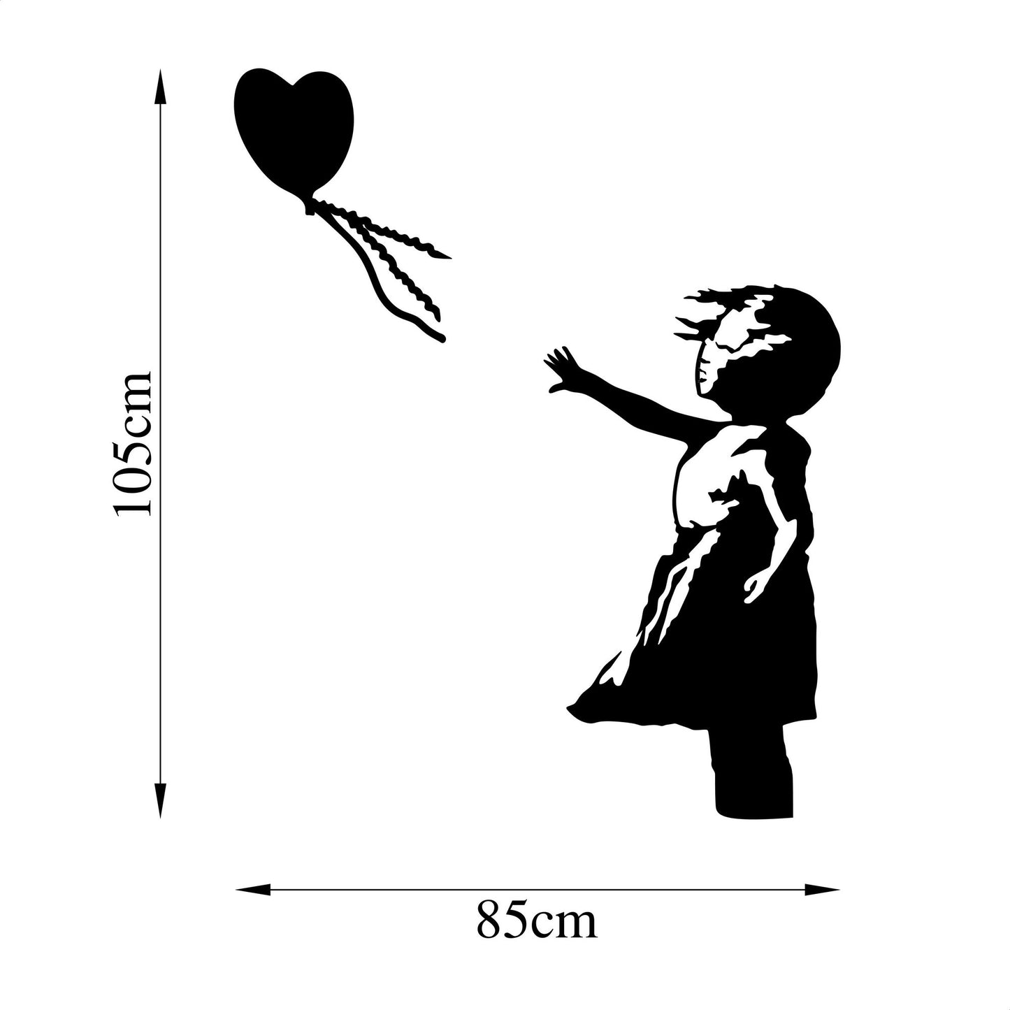 Metalna zidna dekoracija, Banksy - 14