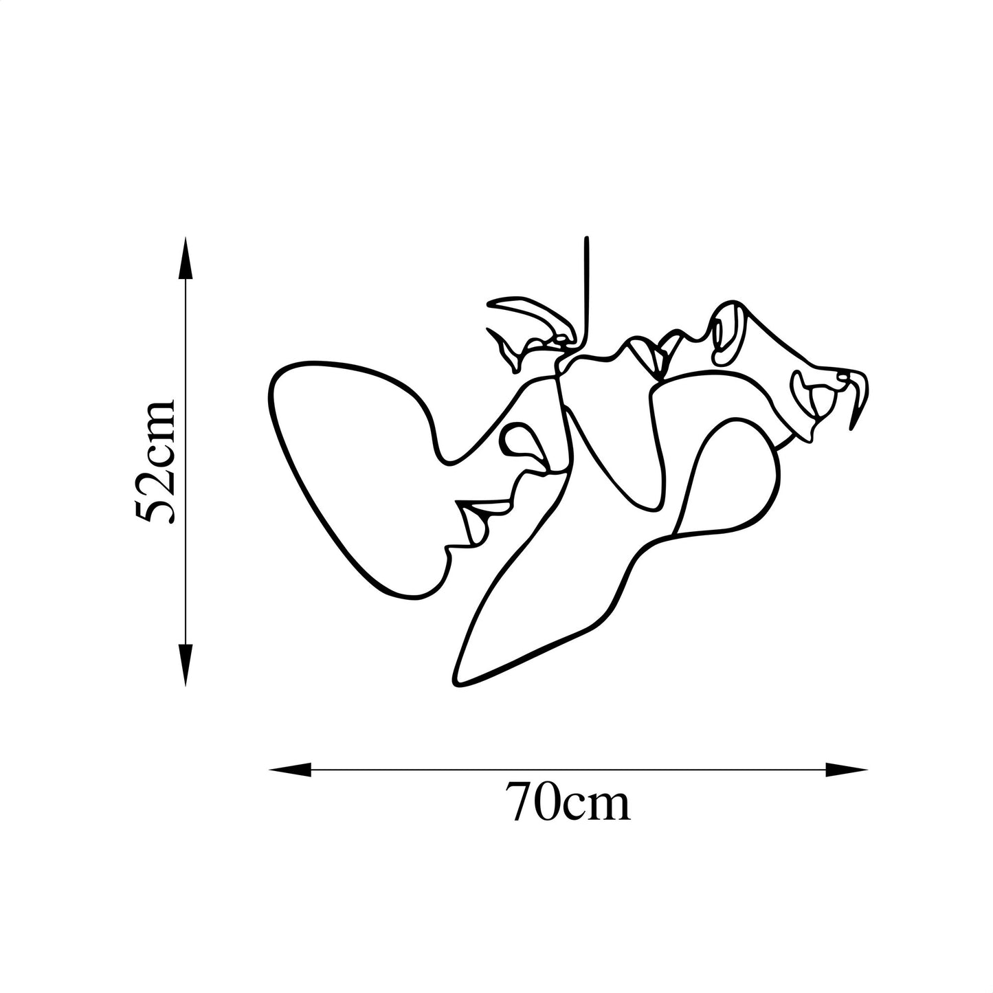 Metalna zidna dekoracija, To Feel