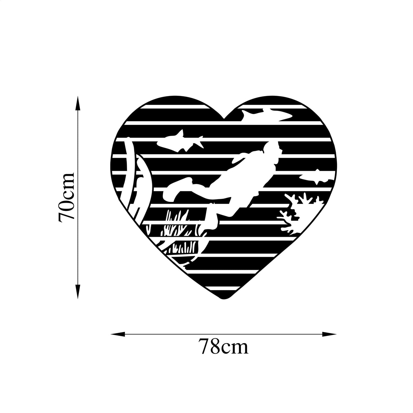 Metalna zidna dekoracija, Diver - 445