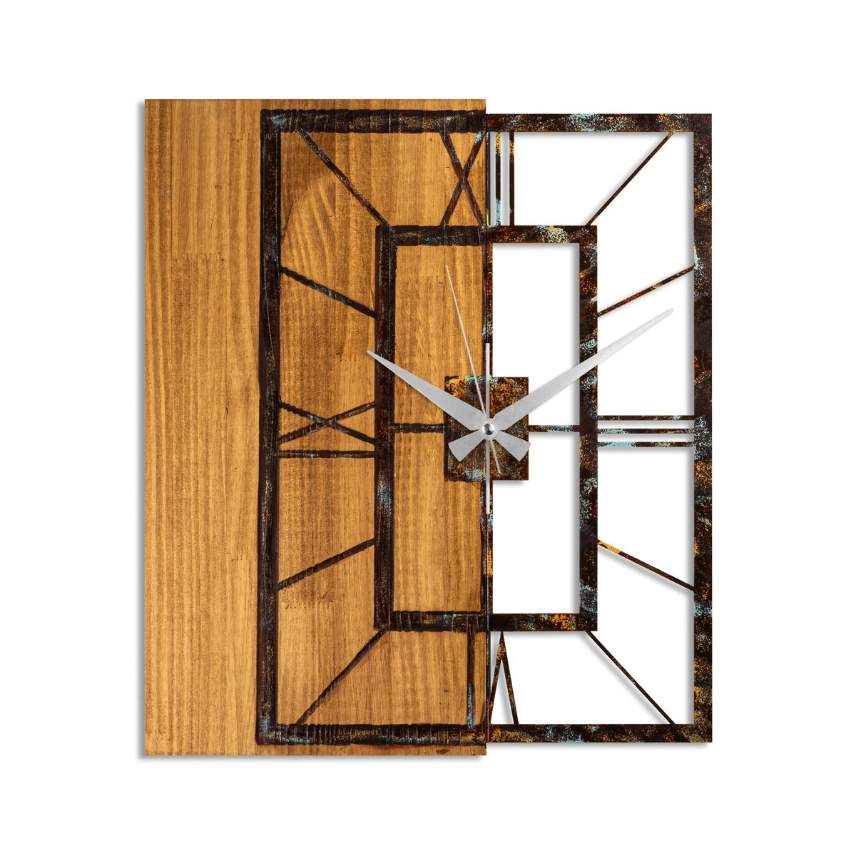 Ukrasni drveni zidni sat, Wooden Clock 37-A