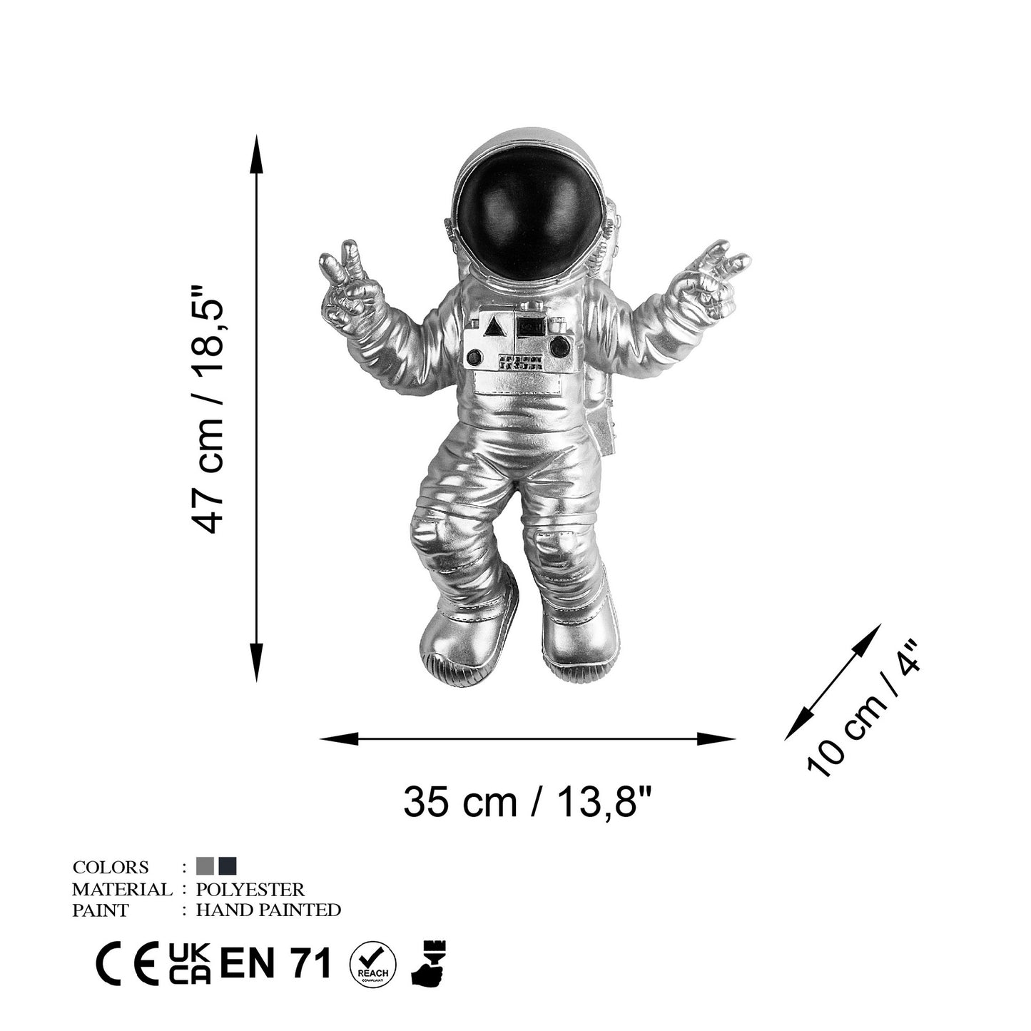 Dekorativni zidni pribor Cosmonaut 7