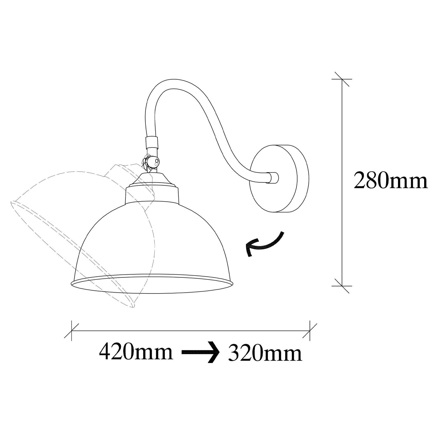 Zidna lampa, 892OPV1234