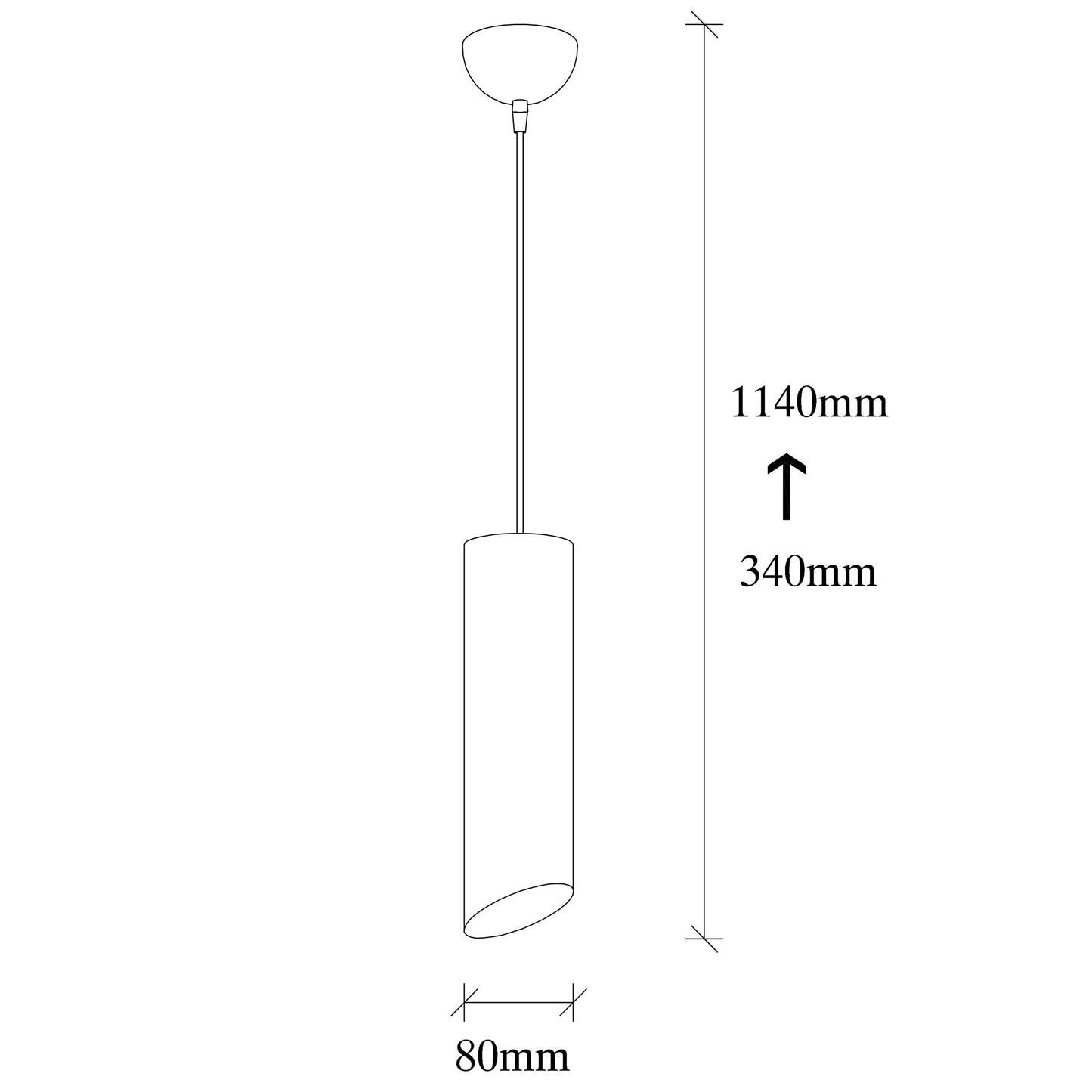 Visilica SILVIA crno- žuta, metal, promjer 8 cm, visina 114 cm, visina sjenila 28 cm, podesiva visina, duljina kabla 90 cm, E27 40 W, Sivani - MR - 976