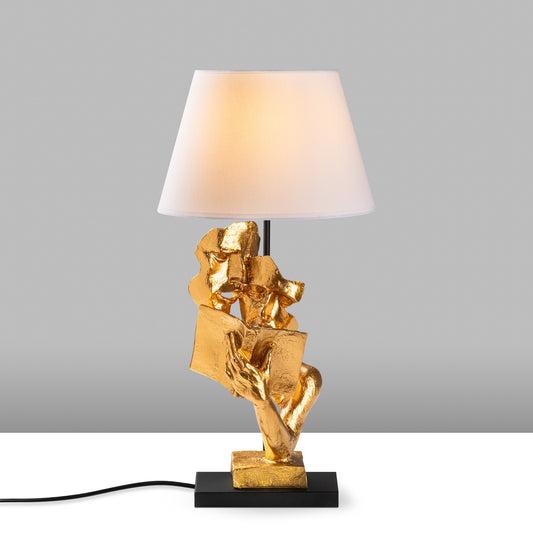 Stolna Lampa 863, Zlatna, Bijela