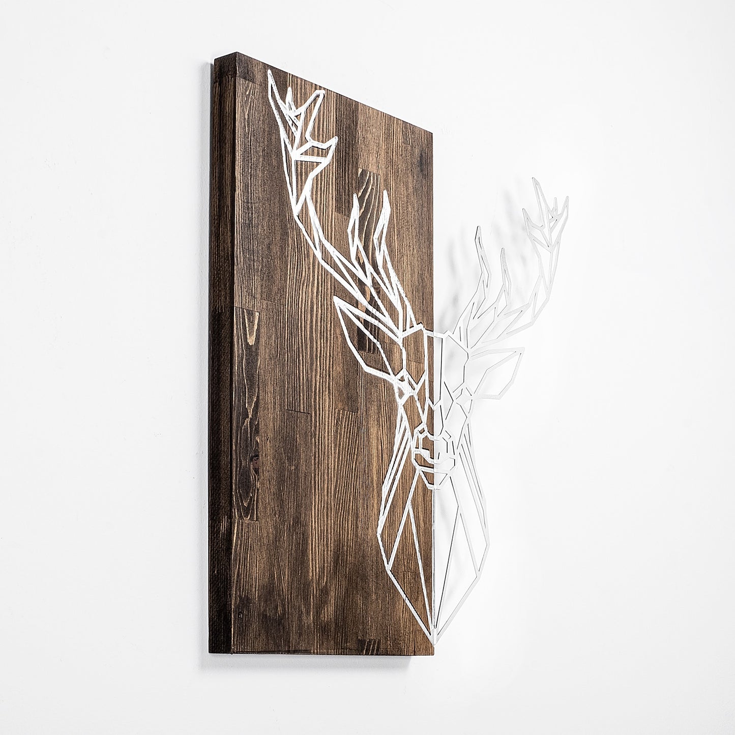Drvena zidna dekoracija, Deer1 - Silver
