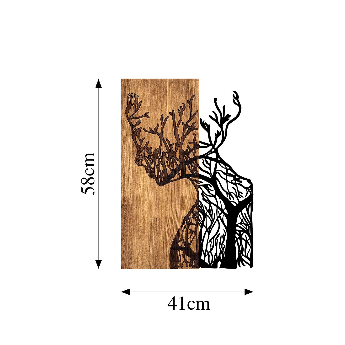 Drvena zidna dekoracija, Tree Woman - 318