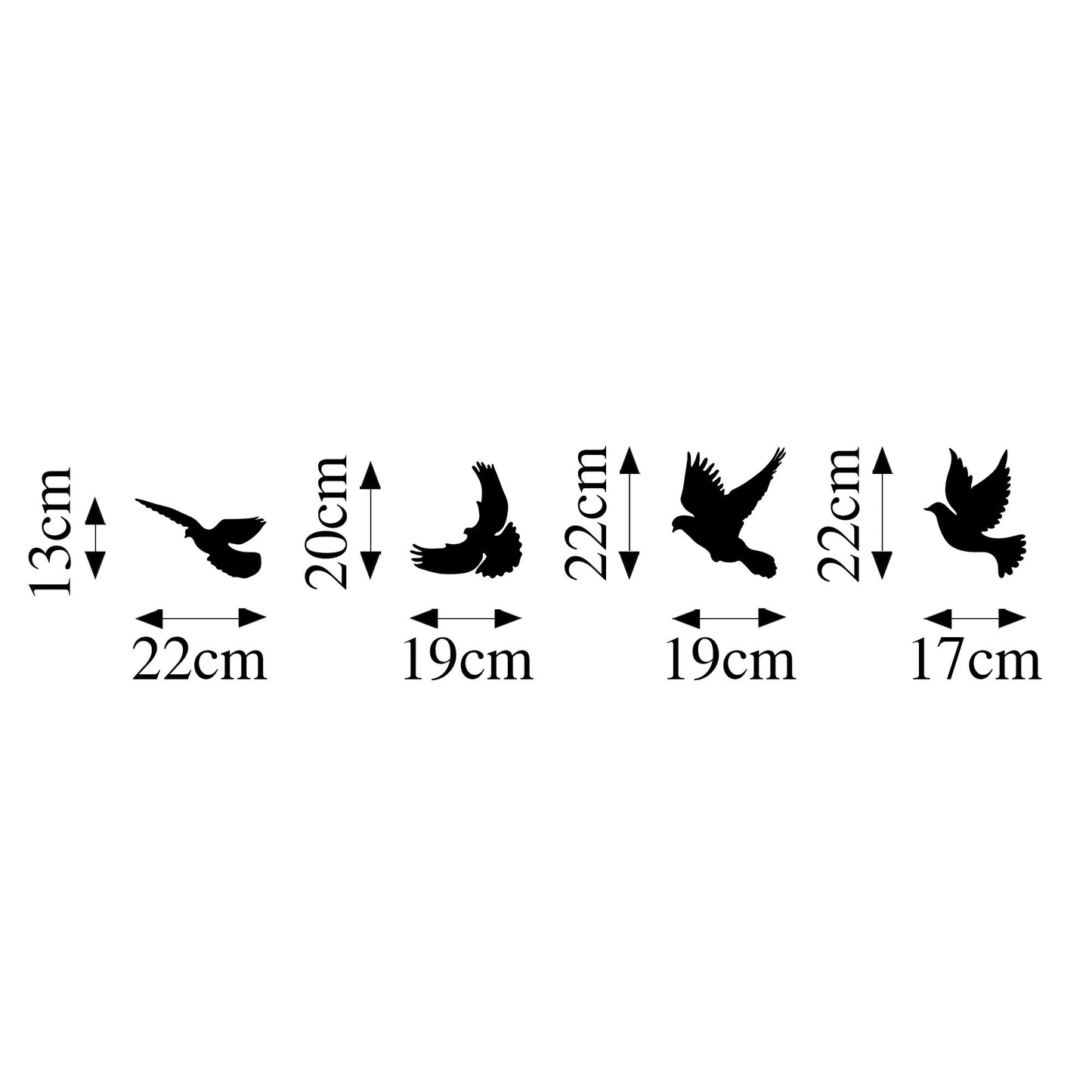 Metalna zidna dekoracija, Pigeons - 293