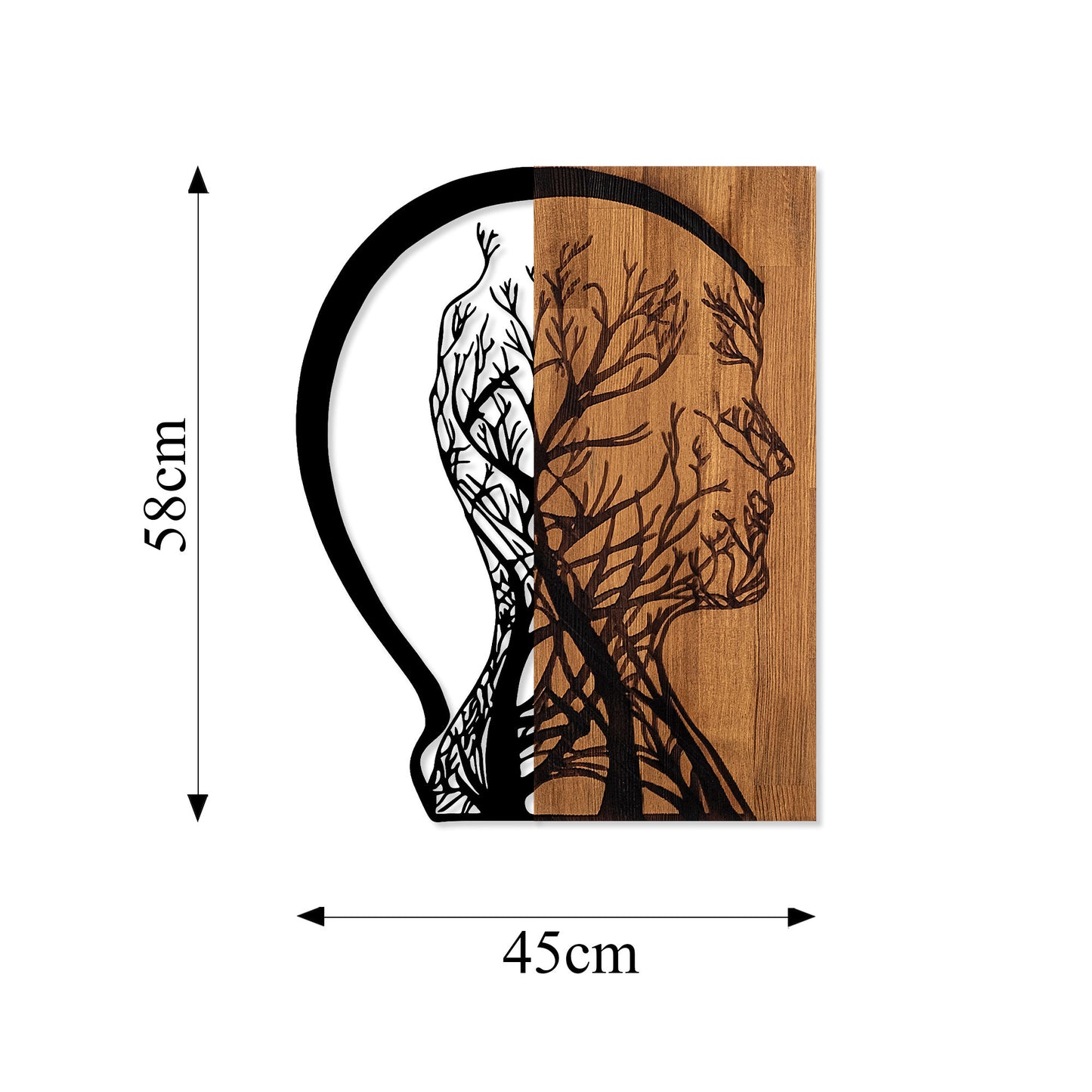 Drvena zidna dekoracija, Tree Man