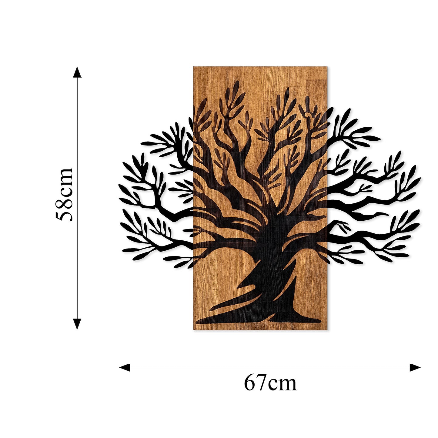 Drvena zidna dekoracija, Monumental Tree