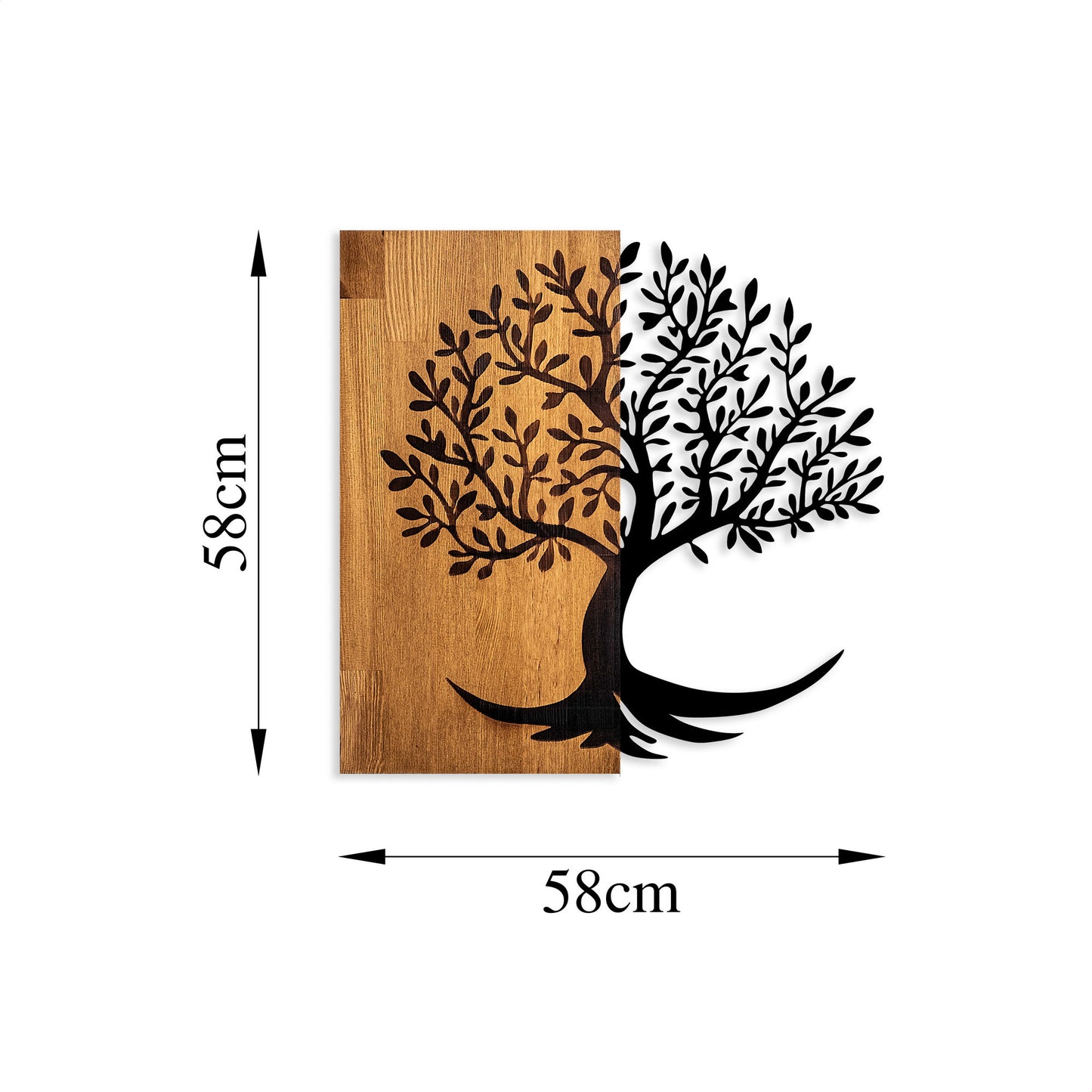 Ukrasni drveni zidni dodatak, Lime Tree - 373