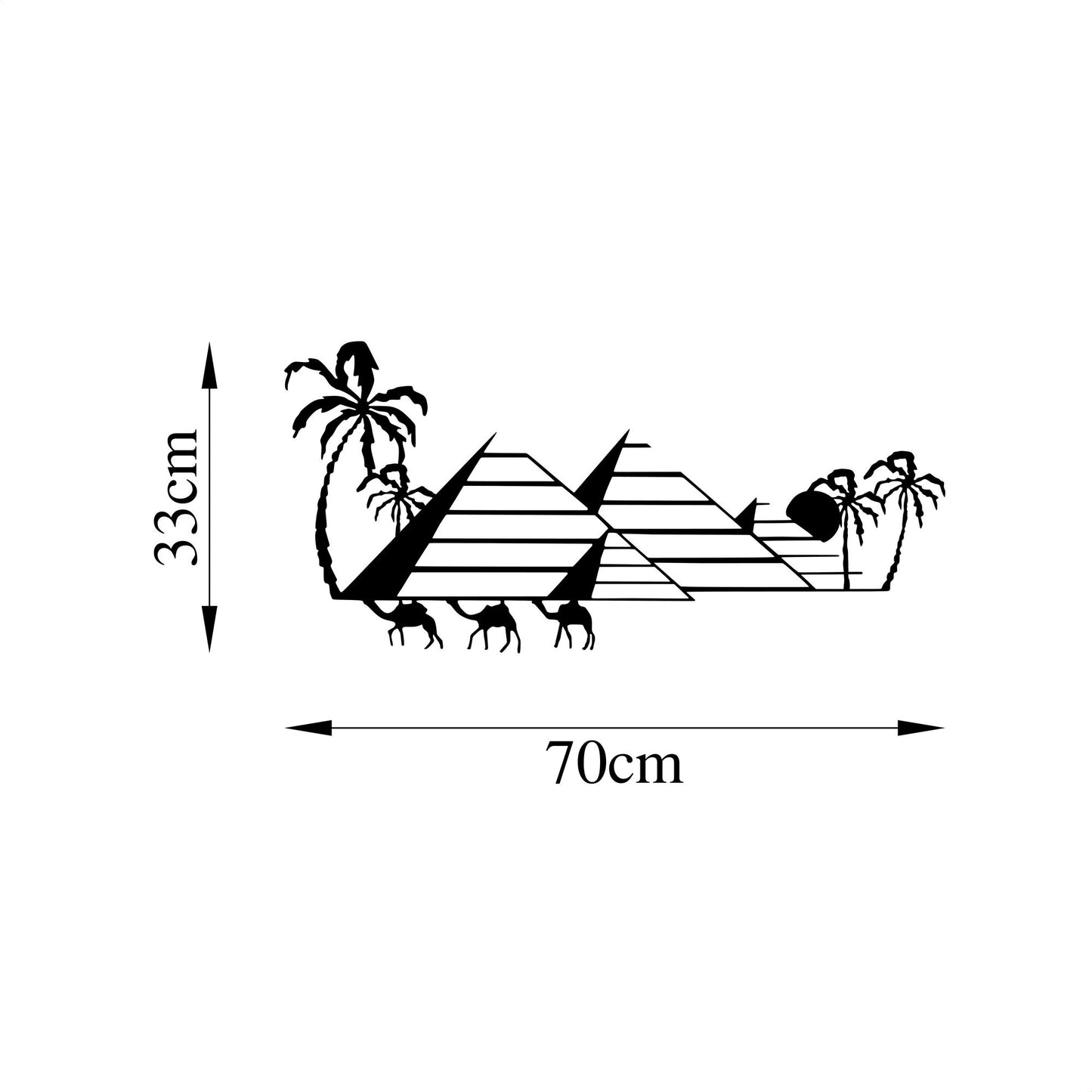 Metalna zidna dekoracija, Egyptian - 482