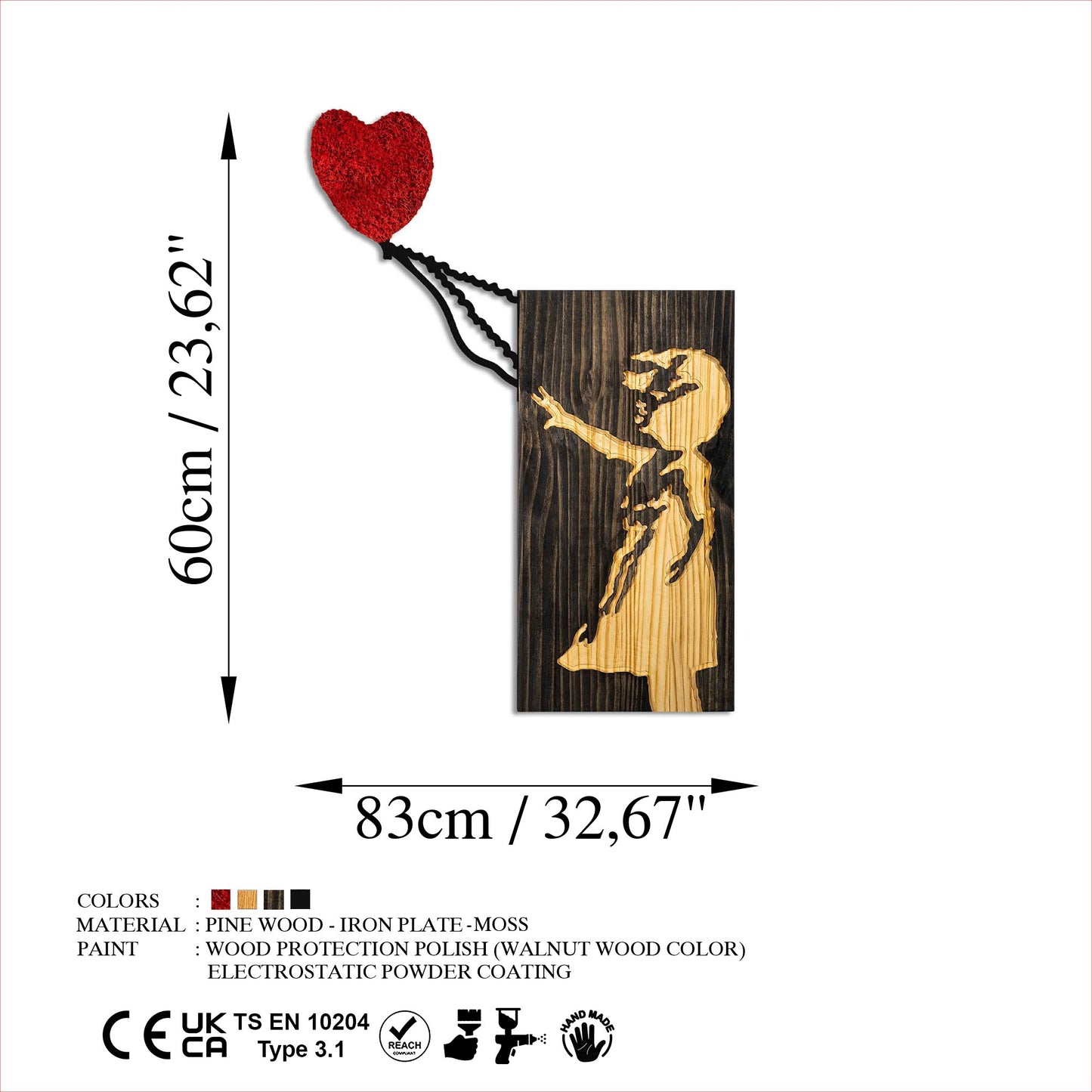Drvena zidna dekoracija, Banksy - 15-1