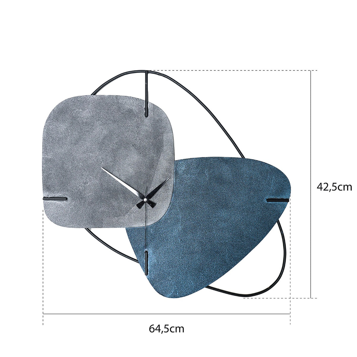 Dekorativni zidni sat, Brazil - Grey