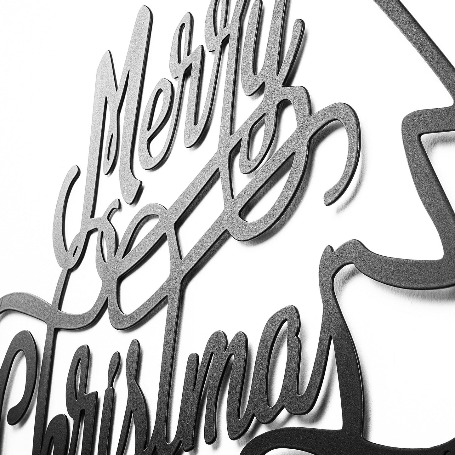 Metalna zidna dekoracija, XMASBLACK - 008