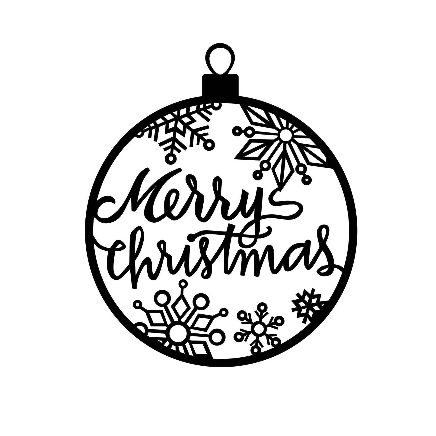 Metalna zidna dekoracija, XMASBLACK - 030