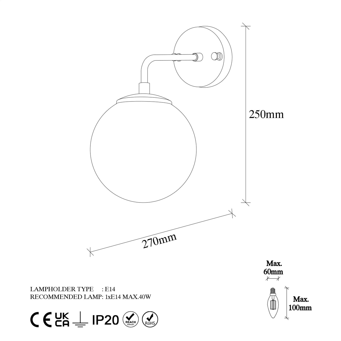Zidna lampa, 942FLG1327