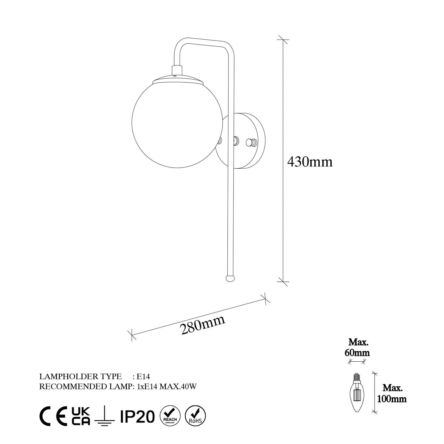 Zidna lampa, 942FLG1331