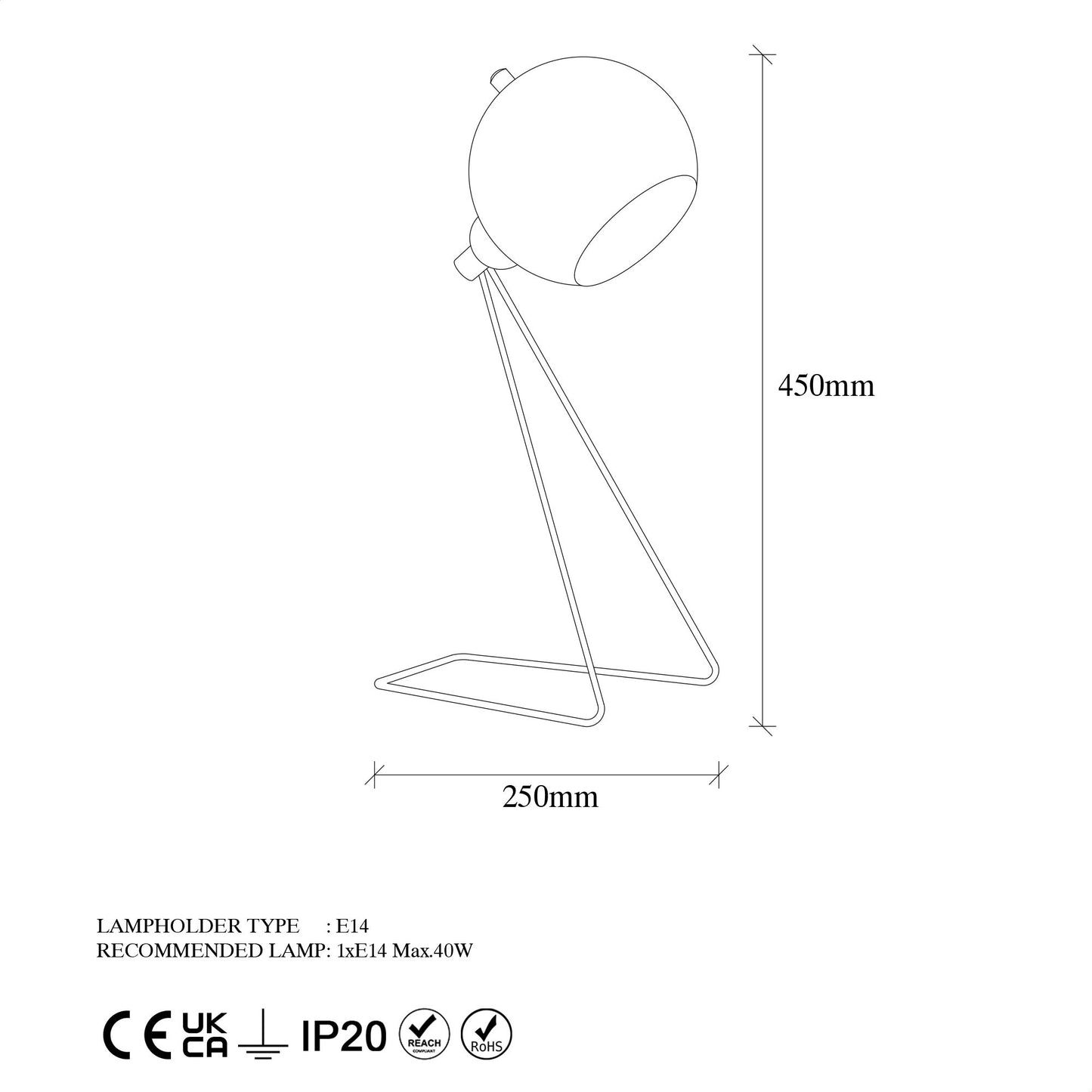 Stolna lampa, 942FLG1805