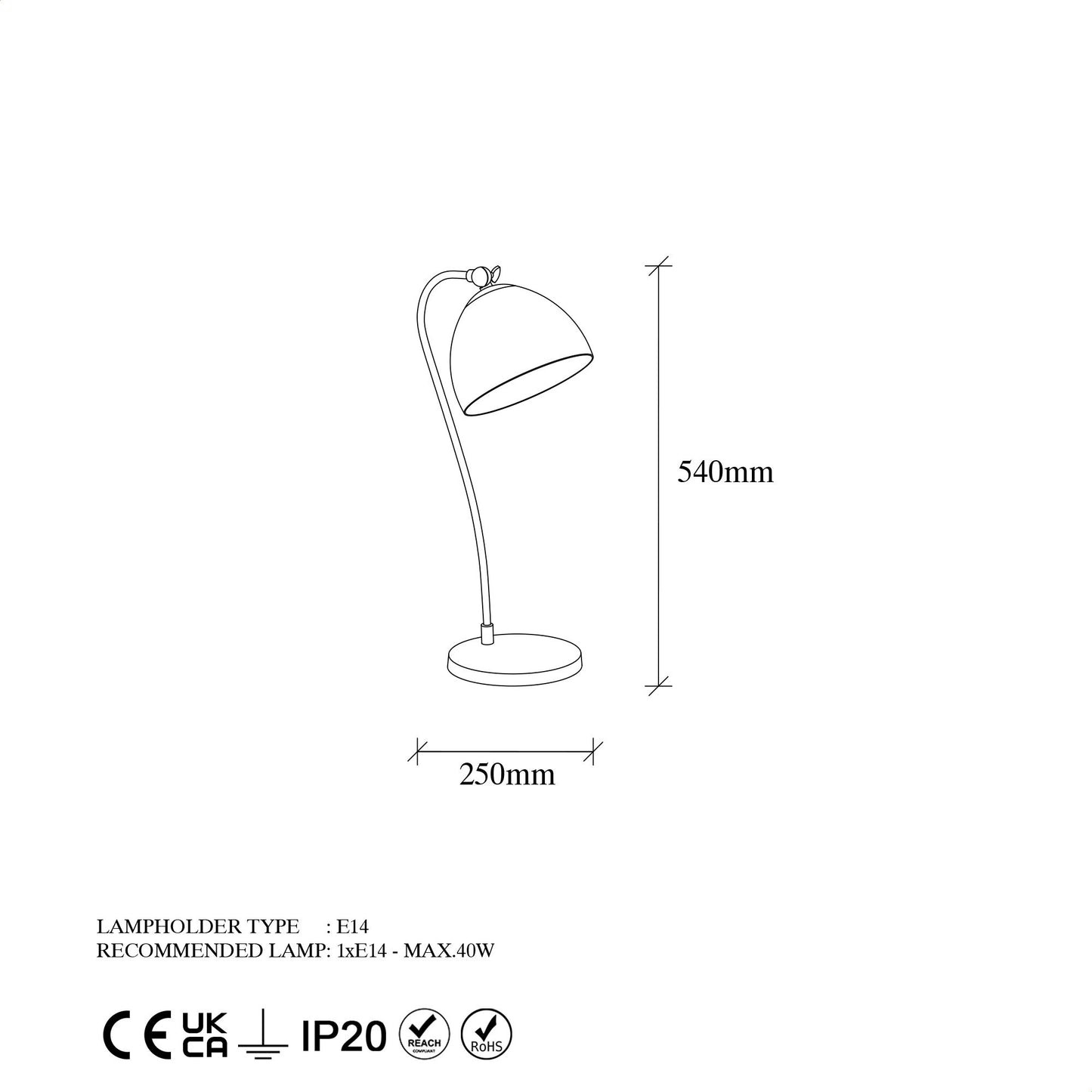 Stolna lampa, 942FLG1826