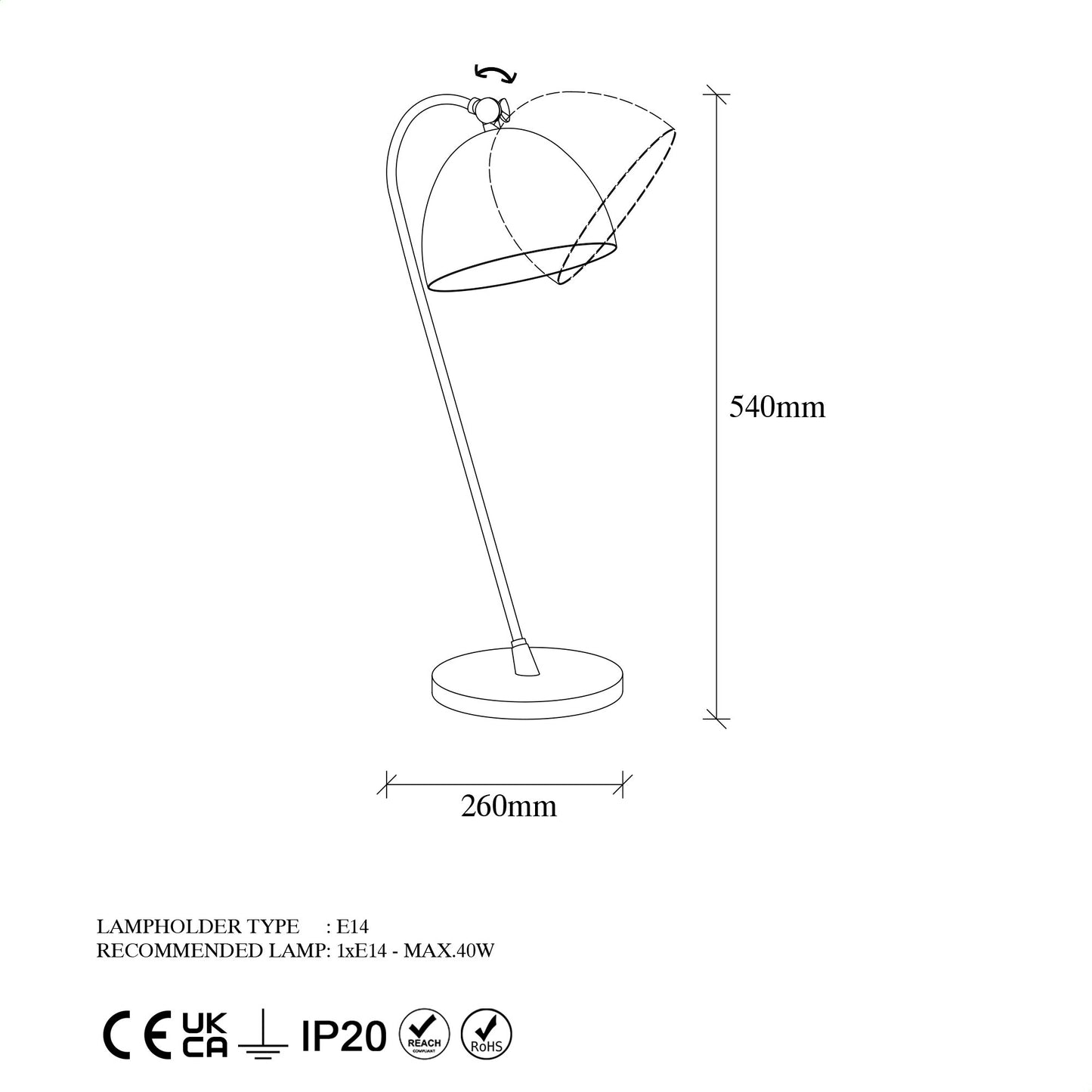 Stolna lampa, 942FLG1829