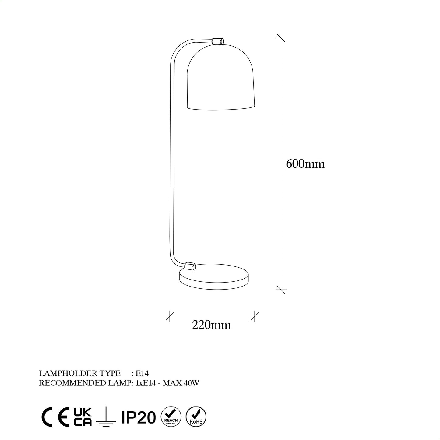 Stolna lampa, 942FLG1834