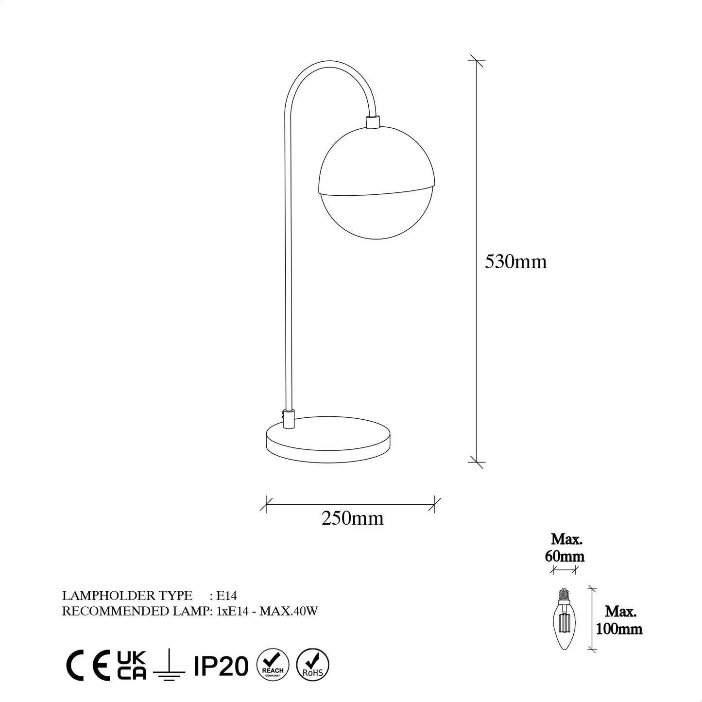 Stolna lampa, 942FLG1839