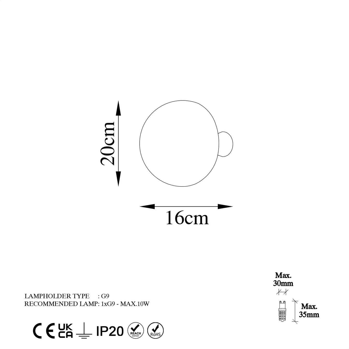 Zidna lampa, 942FLG1868