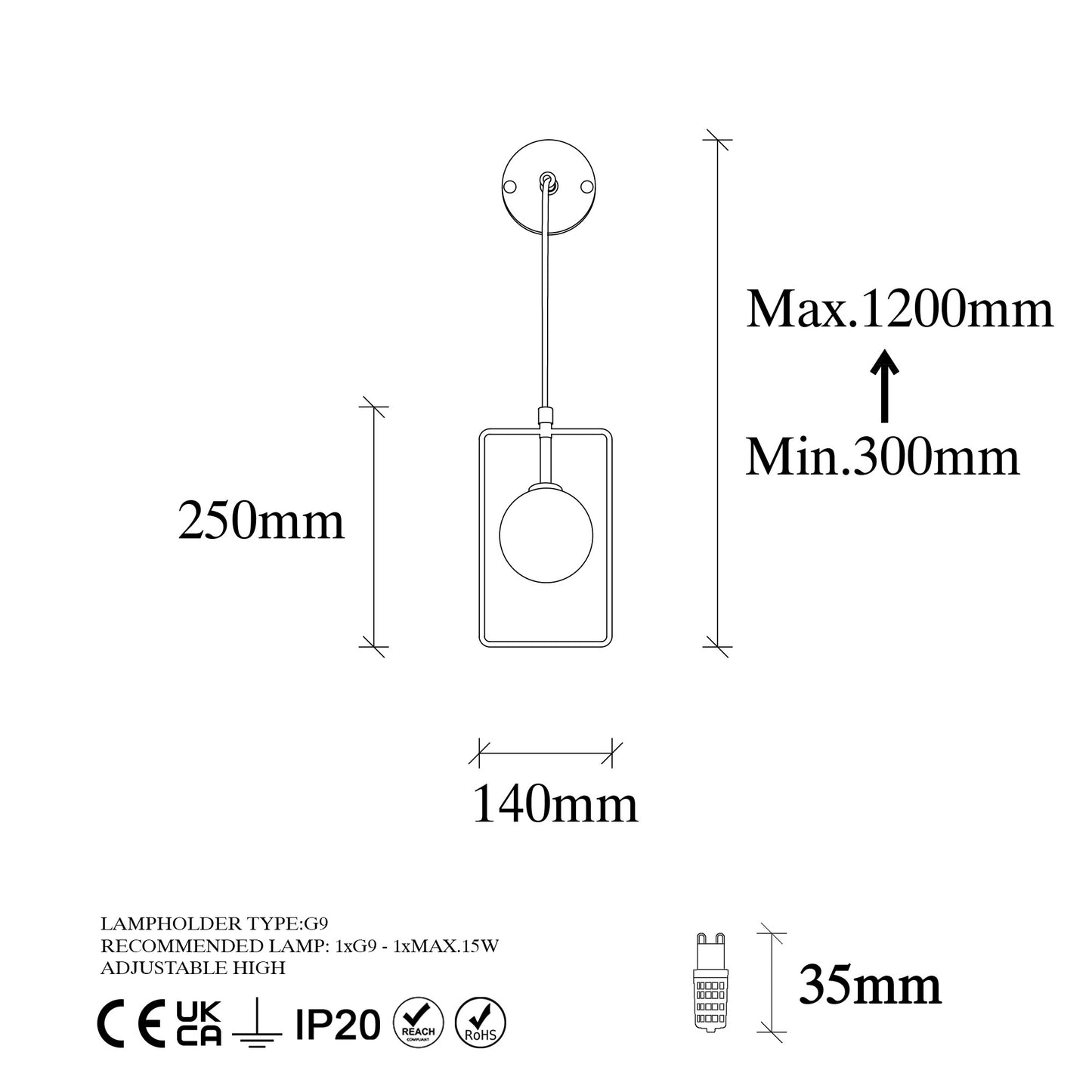 Zidna lampa, 942FLG2102