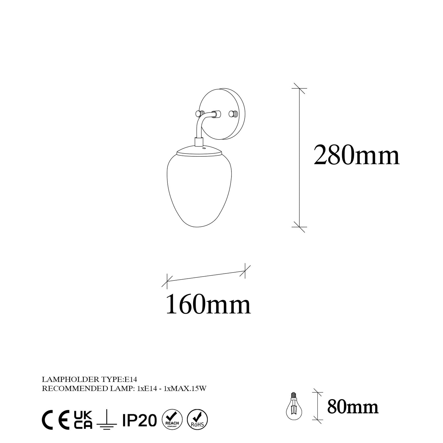Zidna lampa, 942FLG2107