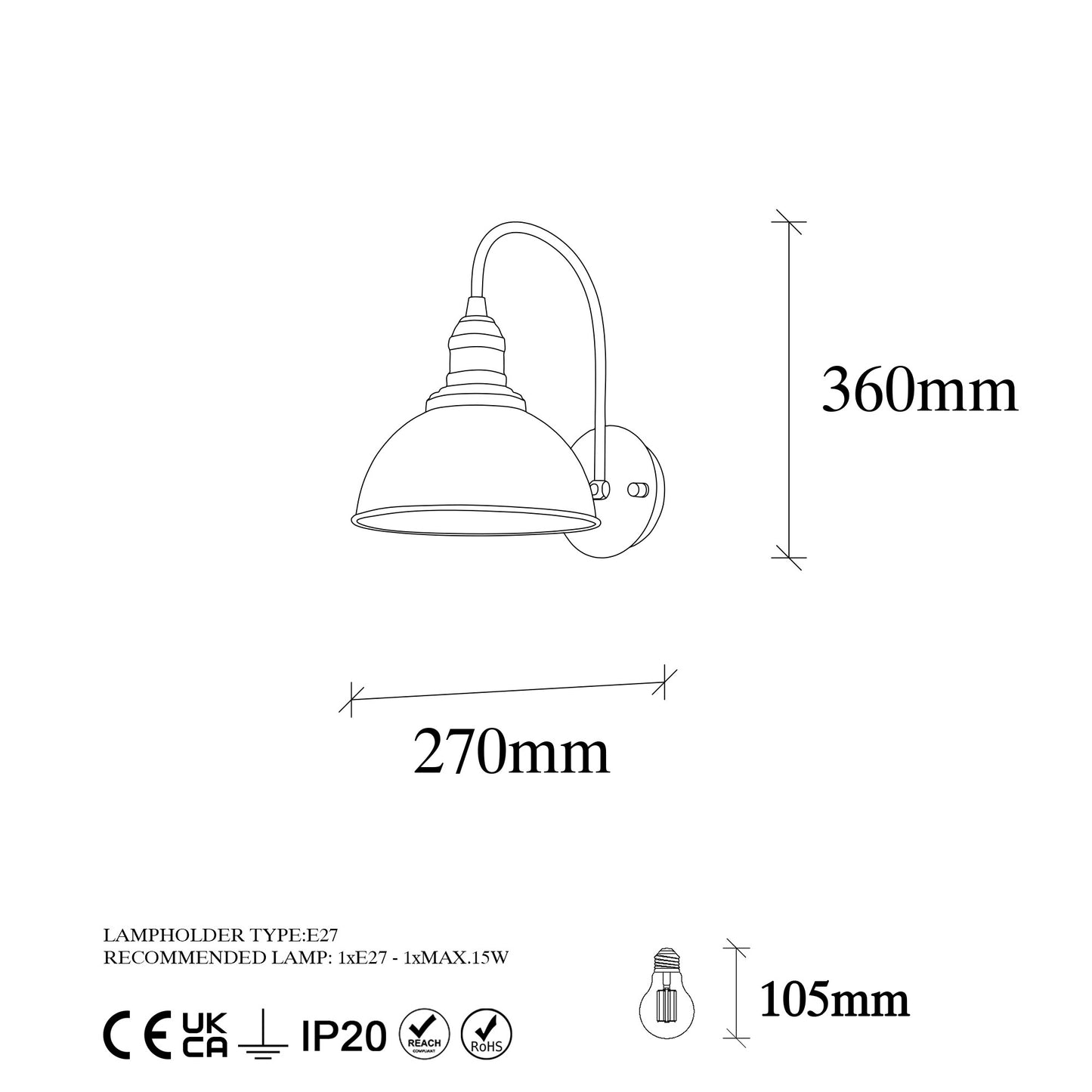 Zidna lampa, 942FLG2129