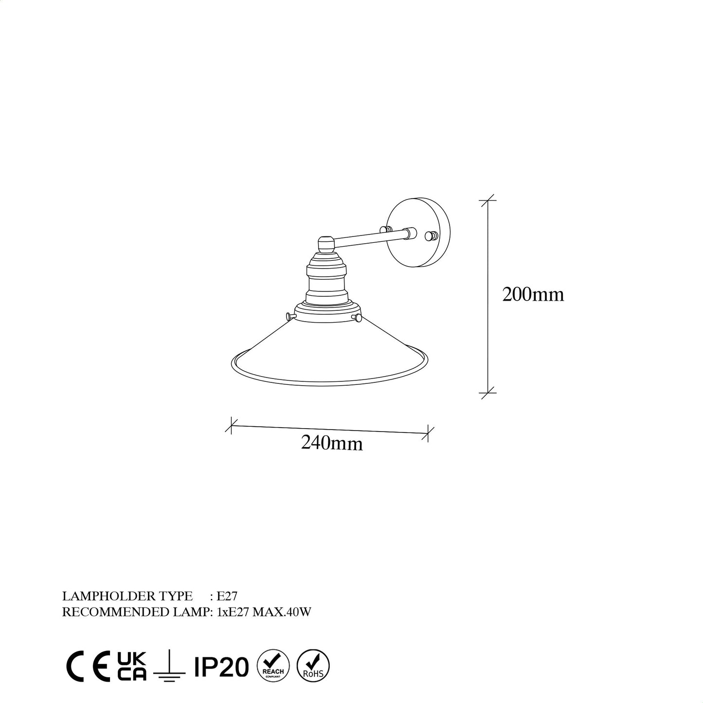 Zidna lampa, 942FLG2168