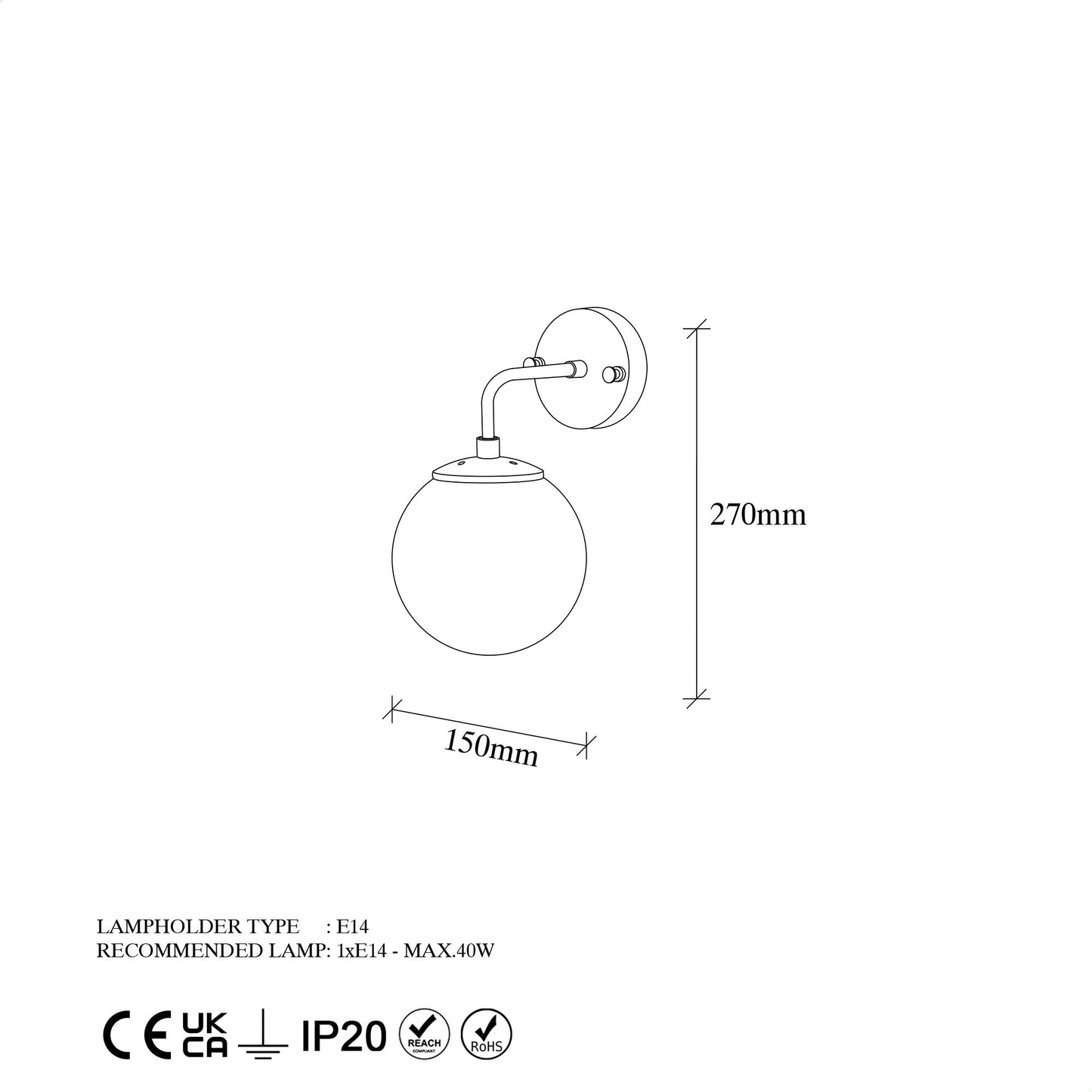 Zidna lampa, 942FLG2180