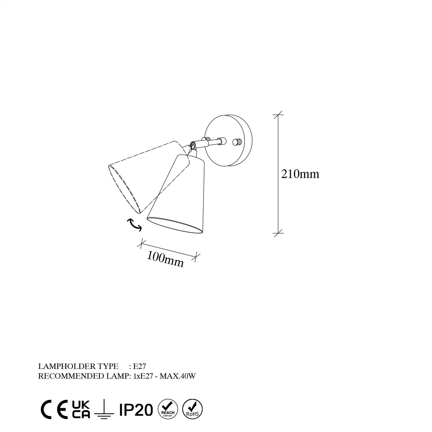 Zidna lampa, 942FLG2190