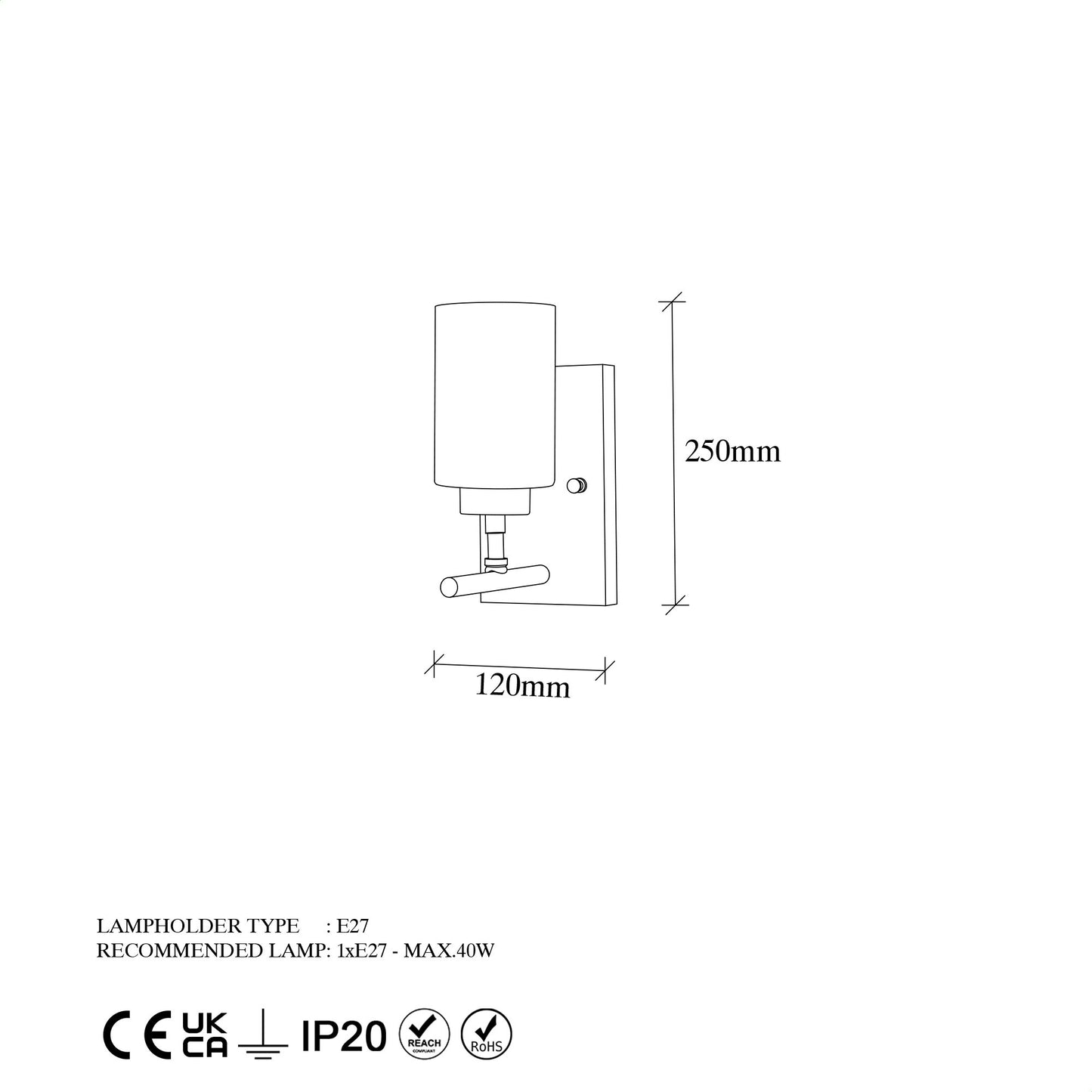 Zidna lampa, 942FLG2207