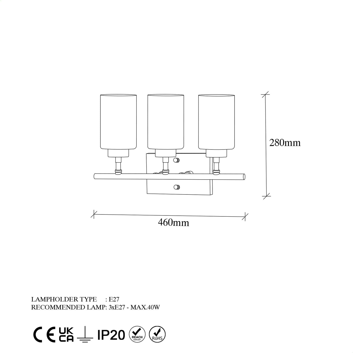 Zidna lampa, 942FLG2212