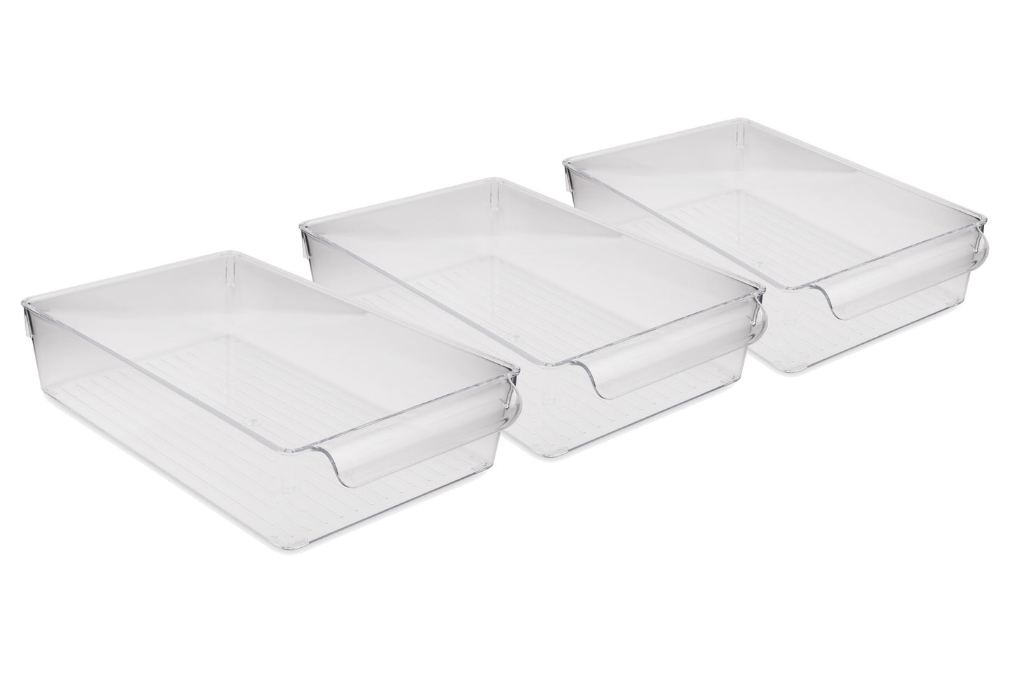 Set organizatora hladnjaka (3 komada), Transparentno, 726