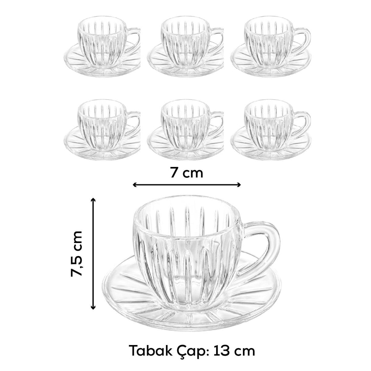 Set čaša (12 komada) 248, Prozirno