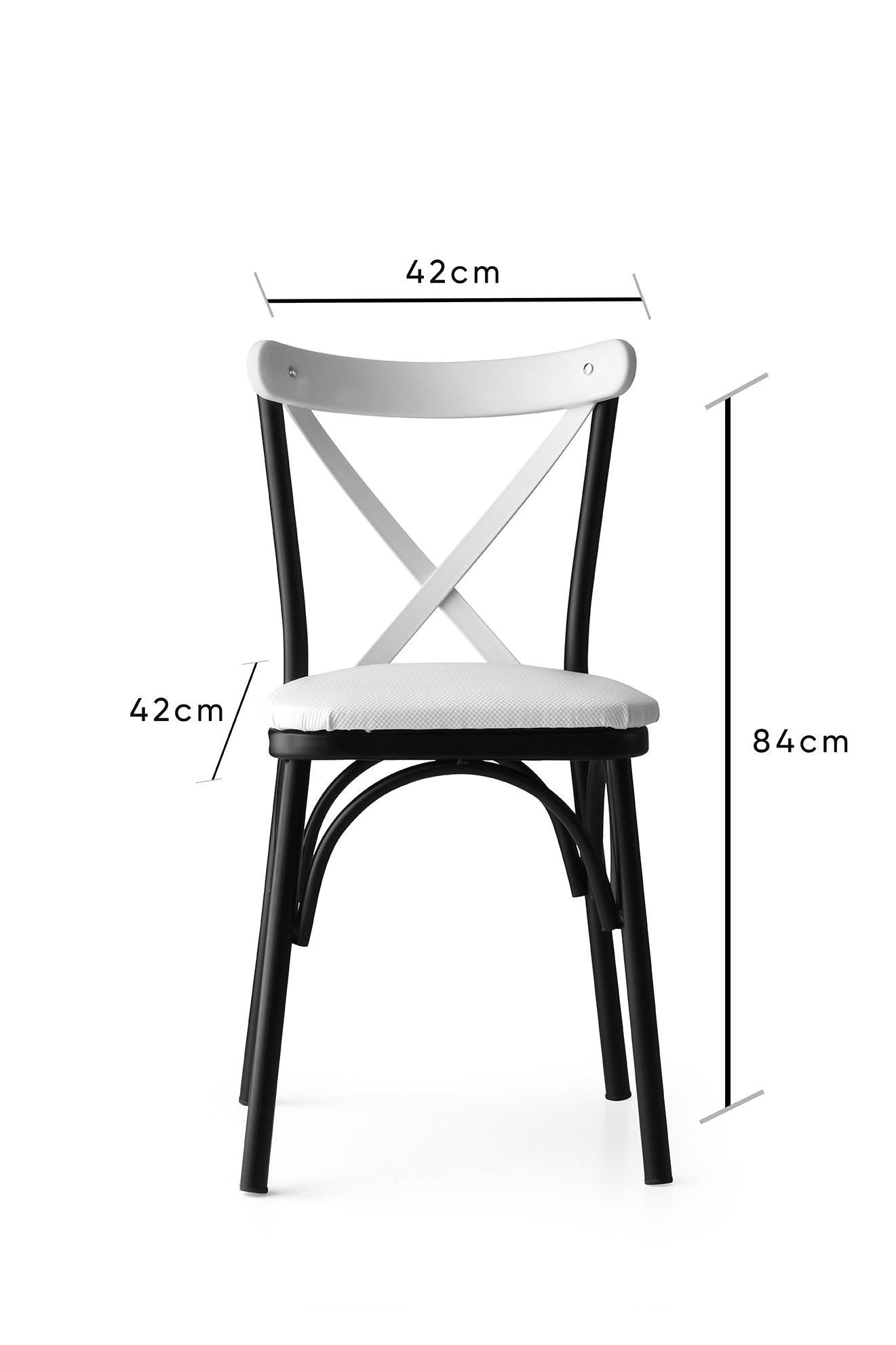 Set stolica (4 komada), Bijela boja, Ekol - 1334