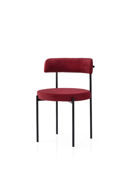 Set stolica (2 komada) 442, crna, crvena