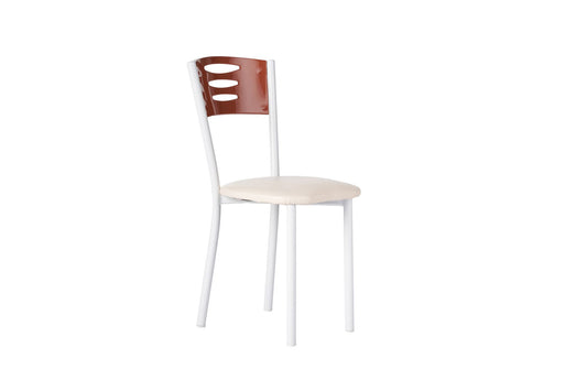 Set stolica (2 komada) 239, smeđa, bijela